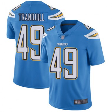 Los Angeles Chargers NFL Football Drue Tranquill Electric Blue Jersey Men Limited 49 Alternate Vapor Untouchable